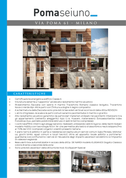 Capitolato - Case di nuova costruzione e appartamenti in cantiere