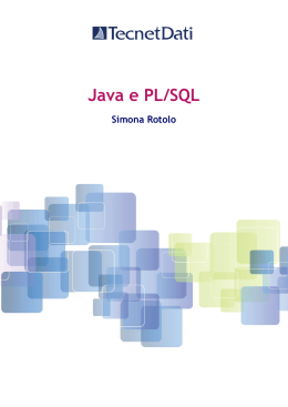 Sviluppo in Java e PL/SQL