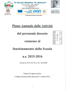 Via G La Pira, 6- 76125 Tram (ET) Tel. f Fax 0883/489860