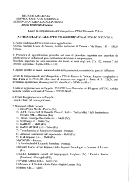 Esito di gara elisuperficie Rionero [in formato pdf]