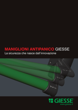 MANIGLIONI ANTIPANICO GIESSE