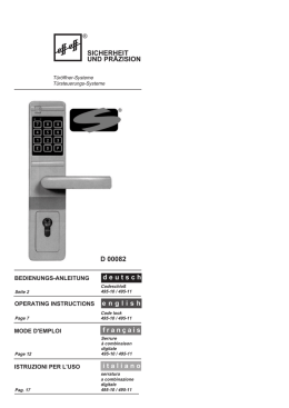 SICHERHEIT UND PR&Auml;ZISION fran&ccedil;ais italiano english deutsch D