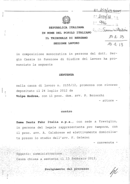 sentenza 1 - CGIL Bergamo