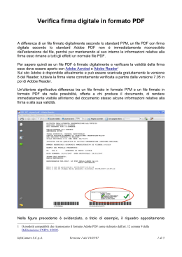 Verifica firma digitale in formato PDF