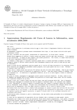 Verbale n. 116 del 05.06.2008 - Corsi
