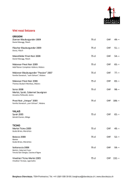 Vini rossi Svizzera - Berghaus Diavolezza
