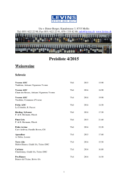 Ganze Preisliste im PDF-Format - Levins Weine der Welt, Mollis