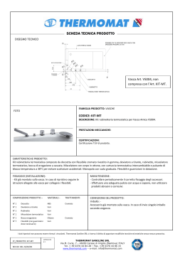 Scheda tecnica in Acrobat PDF - KIT-MT