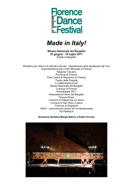 Made in Italy! - WeekendInPalcoscenico.it