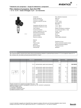 Filtro riduttore di pressione, Serie NL4-FRE