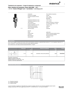 Filtro riduttore di pressione, Serie AS3-FRE-...-E11