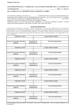 Ai componenti del - Partito Democratico della Calabria