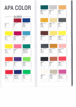 Scarica cartella colori Apa Color glossy in PDF