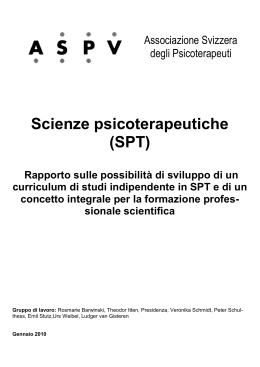 Scienze psicoterapeutiche (SPT)
