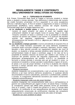 Regolamento tasse - Giuliano Volpe, Rettore dell`Universit&agrave; degli