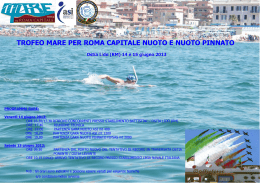 trofeo mare per roma capitale nuoto e nuoto pinnato