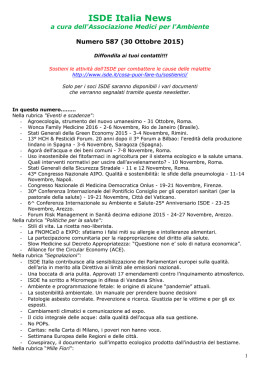 ISDE Italia News