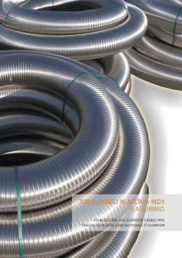 TUBI FLESSIBILI IN ACCIAIO INOX E ALLUMINIO