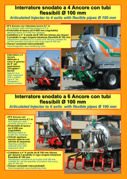 Interratore snodato a 4 Ancore con tubi flessibili &Oslash; 100 mm
