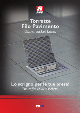 Scarica il nuovo depiant Torrette Filo Pavimento