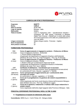 Curriculum Baietti - Comune di Valsamoggia