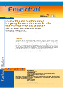 Effect of folic acid supplementation in a young