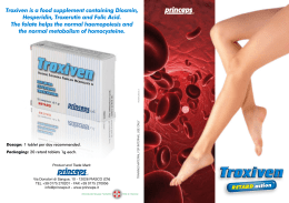 Troxiven is a food supplement containing Diosmin, Hesperidin