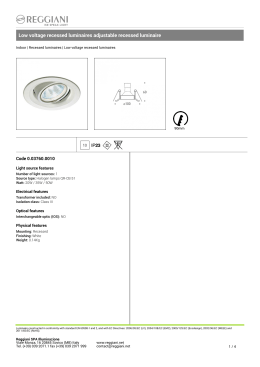 Low voltage incassi incassi orientabili