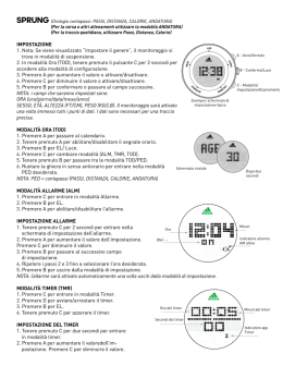 &ldquo;Impostare il genere&rdquo;, il monitoraggio si trova in modalit&agrave; di