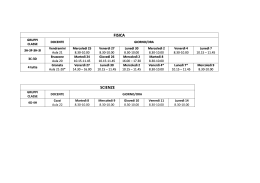 FISICA FISICA SCIENZE
