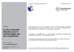 La Flux Chamber dinamica per il monitoraggio dei siti