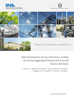 Sperimentazione di una rete fissa e mobile di monitoraggio