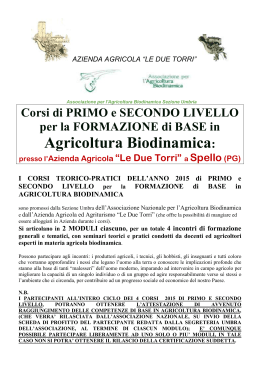 Agricoltura Biodinamica: