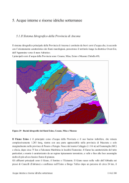 5. Acque interne e risorse idriche sotterranee