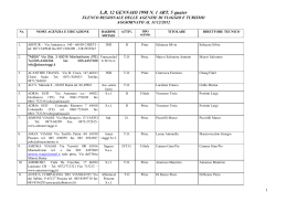 Albo regionale Agenzie di Viaggi