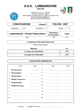Convocazioni