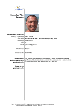 Curriculum Vitae Europass