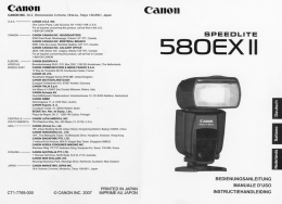 Il sistema di comando wireless via IR integrato nei flash 580EX