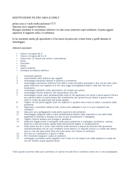 SOSTITUZIONE FILTRO ARIA K1200LT prima cosa ci vuole molta