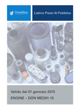 Valido dal 01 gennaio 2015 ENGINE &ndash; DON MED01-15
