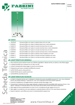 Scheda tecnica - Fazzini Medical Shop