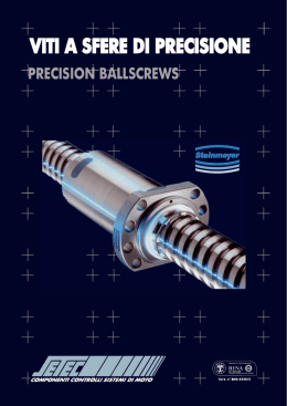 VITI A SFERE DI PRECISIONE