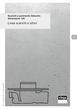Catalogo X3 Scarichi a pavimento Advantix dimensione 145