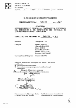 FONDAZIONE IRCCS <7 ISTITUTO NAZIONALE A DEI TUMORI