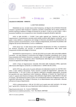 FONDAZIONE IRCCS CA` GRANDA - Ospedale Maggiore Policlinico