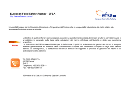 European Food Safety Agency - EFSA