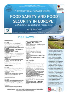 food safety and food security in europe