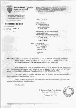 Orari esame finale corso - Barisardo