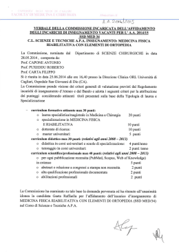 Medicina Fisica e Riabilitativa (MED/34)