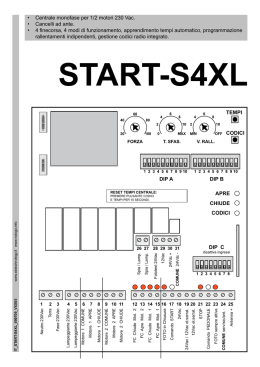 start-s4xl - MPX Elettronica
